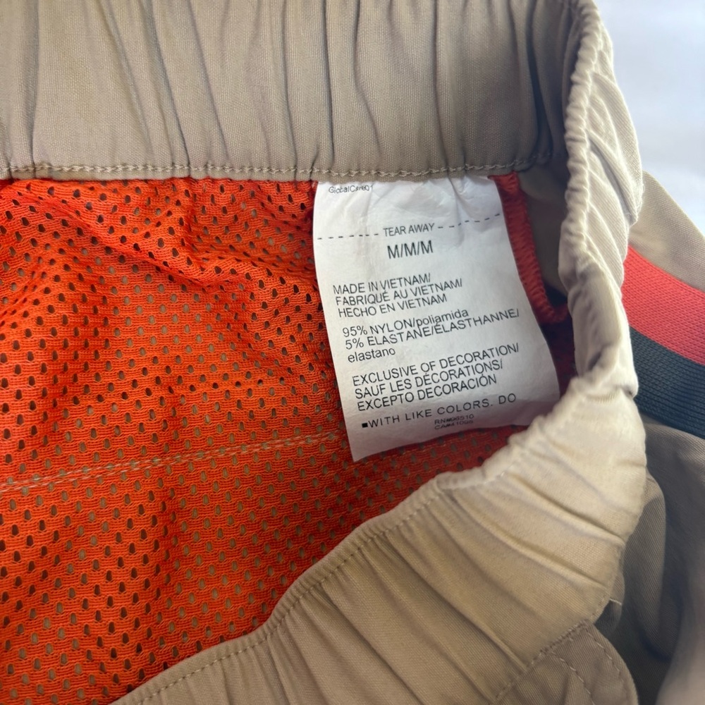 Under Armour Khaki Cargo Pants with Orange Side Stripe and Snap Leg Men’s M - Picture 5 of 9